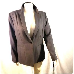 NWT Tahari 'Helena' blazer jacket animal print lining Size 16